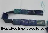 CCS528 15.5 inches 25*35mm rectangle Dyed Chrysocolla gemstone beads