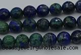 CCS531 15.5 inches 6mm faceted round dyed chrysocolla beads