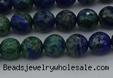 CCS532 15.5 inches 8mm faceted round dyed chrysocolla beads