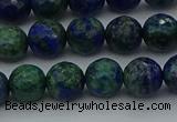 CCS533 15.5 inches 10mm faceted round dyed chrysocolla beads