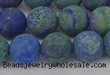 CCS544 15.5 inches 12mm round matte dyed chrysocolla beads