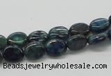 CCS59 16 inches 8*10mm oval dyed chrysocolla gemstone beads