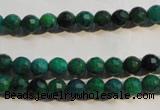 CCS601 15.5 inches 6mm faceted round dyed chrysocolla gemstone beads