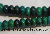 CCS616 15.5 inches 6*10mm rondelle dyed chrysocolla gemstone beads