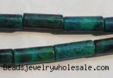 CCS625 15.5 inches 7*18mm tube dyed chrysocolla gemstone beads