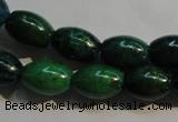 CCS631 15.5 inches 10*14mm rice dyed chrysocolla gemstone beads