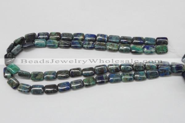 CCS67 16 inches 10*14mm rectangle dyed chrysocolla gemstone beads