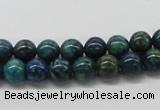 CCS70 15.5 inches 10mm round dyed chrysocolla gemstone beads