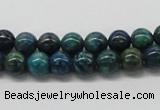 CCS72 15.5 inches 14mm round dyed chrysocolla gemstone beads