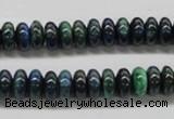 CCS73 15.5 inches 5*8mm rondelle dyed chrysocolla gemstone beads