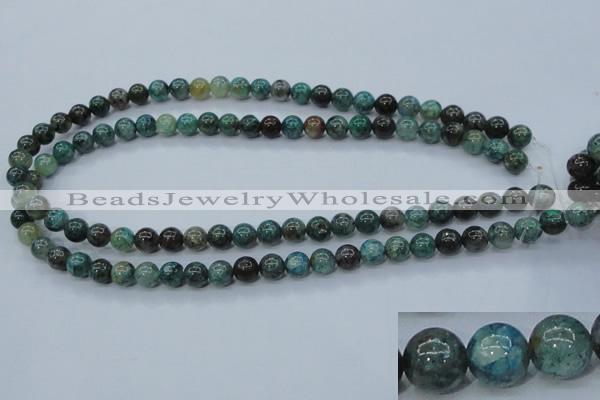 CCS752 15 inches 8mm round chrysocolla gemstone beads wholesale