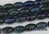 CCS79 15.5 inches 8*12mm rice dyed chrysocolla gemstone beads