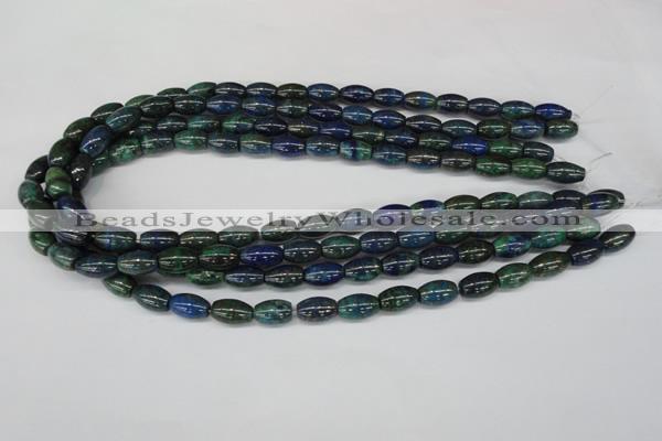 CCS79 15.5 inches 8*12mm rice dyed chrysocolla gemstone beads