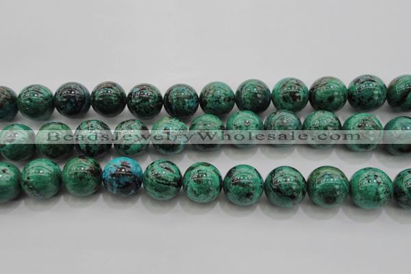 CCS805 15.5 inches 14mm round natural Chinese chrysocolla beads