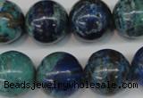 CCS81 15.5 inches 18mm round dyed chrysocolla gemstone beads