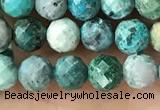 CCS882 15.5 inches 5.5mm faceted round natural chrysocolla beads