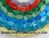 CCT08 Faceted brick 14 inches 9*16mm cats eye beads Wholesale