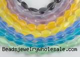 CCT12 14.5 inches 8*12mm flat teardorp cats eye beads Wholesale