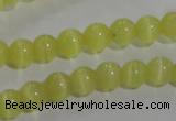 CCT1206 15 inches 4mm round cats eye beads wholesale