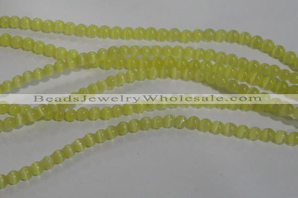 CCT1206 15 inches 4mm round cats eye beads wholesale