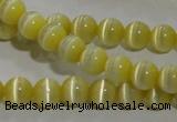 CCT1207 15 inches 4mm round cats eye beads wholesale