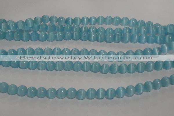 CCT1286 15 inches 5mm round cats eye beads wholesale