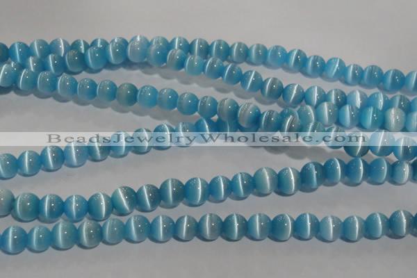 CCT1287 15 inches 5mm round cats eye beads wholesale