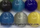 CCT1477 15 inches 14mm round cats eye beads