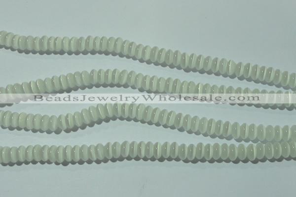 CCT230 15 inches 3*6mm rondelle cats eye beads wholesale