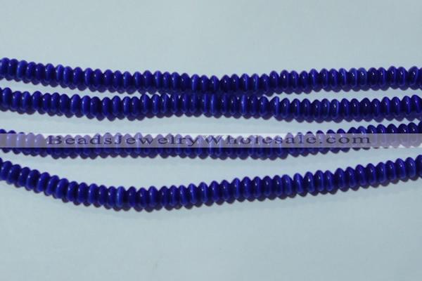 CCT241 15 inches 3*6mm rondelle cats eye beads wholesale