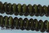 CCT249 15 inches 3*6mm rondelle cats eye beads wholesale