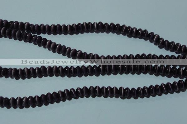 CCT250 15 inches 3*6mm rondelle cats eye beads wholesale