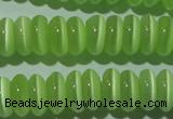 CCT263 15 inches 3*7mm rondelle cats eye beads wholesale