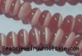 CCT274 15 inches 5*8mm rondelle cats eye beads wholesale