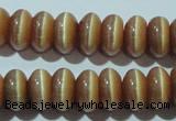 CCT280 15 inches 5*8mm rondelle cats eye beads wholesale