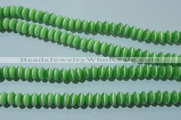 CCT289 15 inches 5*8mm rondelle cats eye beads wholesale