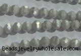 CCT302 15 inches 4mm faceted round cats eye beads wholesale