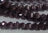 CCT313 15 inches 4mm faceted round cats eye beads wholesale