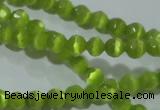 CCT316 15 inches 4mm faceted round cats eye beads wholesale