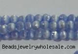 CCT321 15 inches 4mm faceted round cats eye beads wholesale