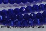 CCT327 15 inches 4mm faceted round cats eye beads wholesale