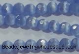 CCT346 15 inches 5mm faceted round cats eye beads wholesale