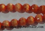 CCT354 15 inches 6mm faceted round cats eye beads wholesale