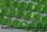 CCT360 15 inches 6mm faceted round cats eye beads wholesale