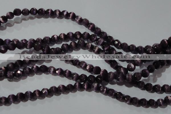 CCT367 15 inches 6mm faceted round cats eye beads wholesale