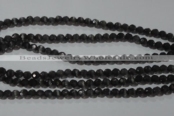 CCT369 15 inches 6mm faceted round cats eye beads wholesale