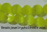 CCT375 15 inches 8mm faceted round cats eye beads wholesale