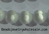 CCT390 15 inches 10mm faceted round cats eye beads wholesale