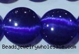 CCT580 15 inches 14mm flat round cats eye beads wholesale