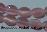 CCT633 15 inches 6*8mm oval cats eye beads wholesale